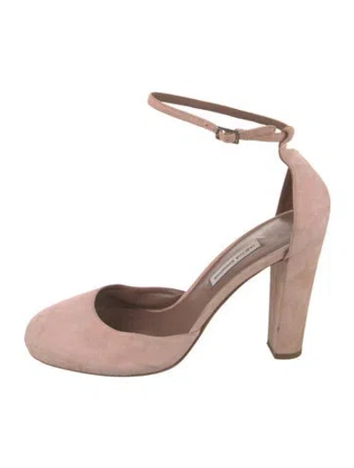 Pre-owned Tabitha Simmons Suede D'orsay Pumps In Brown