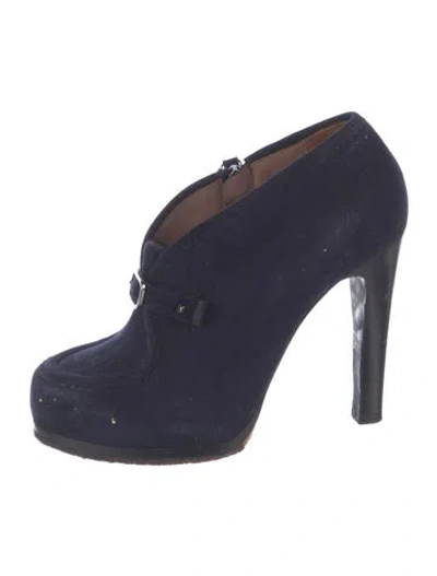 Pre-owned Tabitha Simmons Suede Pumps In Blue
