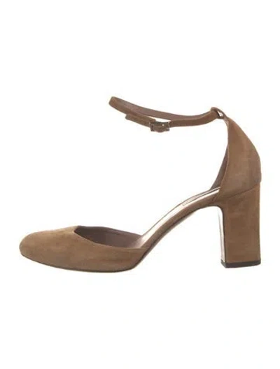 Pre-owned Tabitha Simmons Suede Pumps In Brown