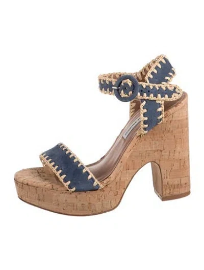 Pre-owned Tabitha Simmons Suede Sandals