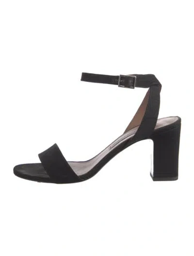 Pre-owned Tabitha Simmons Suede Sandals In Black