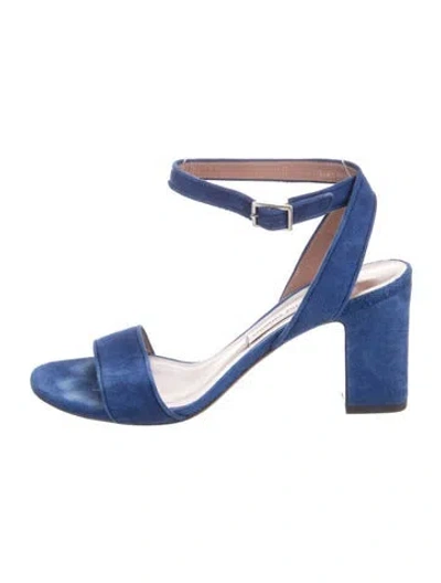 Pre-owned Tabitha Simmons Suede Sandals In Blue