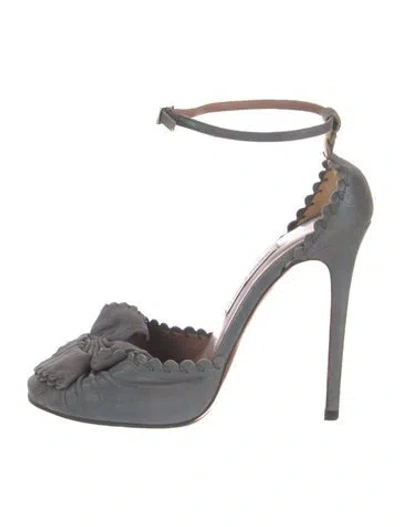 Pre-owned Tabitha Simmons Suede Sandals In Blue