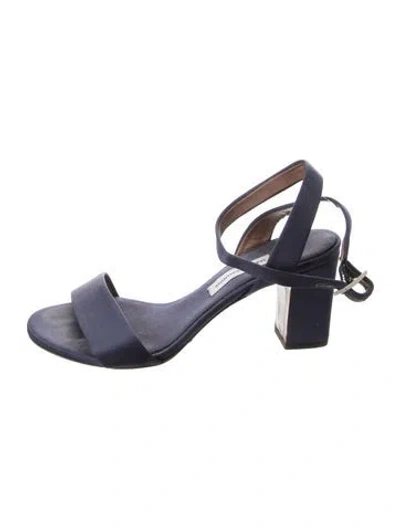 Pre-owned Tabitha Simmons Suede Sandals In Blue