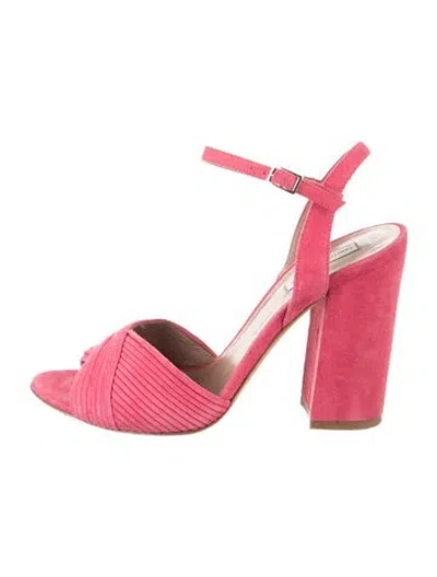 Pre-owned Tabitha Simmons Suede Sandals In Pink