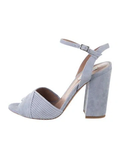 Pre-owned Tabitha Simmons Suede Sandals In Purple