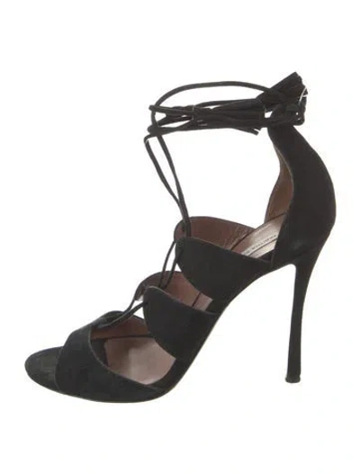 Pre-owned Tabitha Simmons Suede Tassel Accents Sandals In Multi