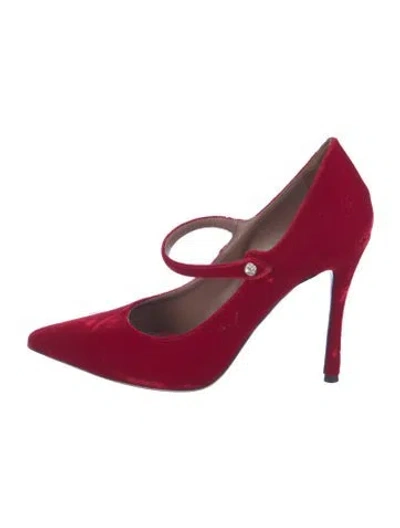 Pre-owned Tabitha Simmons Velvet Pumps In Red