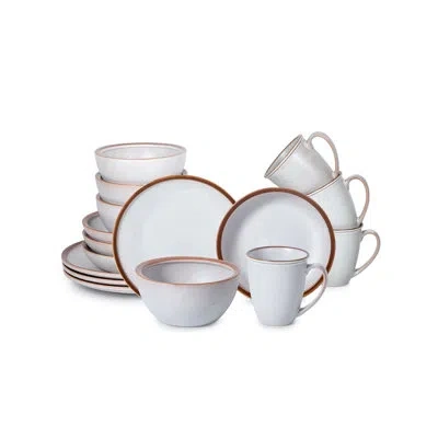 Table 12 Tda Series  Maldan 16pc Dinnerware Set In Brown;ivory