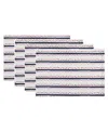 Tableau Mini Stars Placemats, Set Of 4 In Red,white,blue