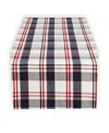 Tableau Sawyer Plaid Table Runner, 72" X 14" In Red,white,blue