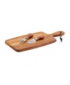 Tabletops Gallery Acacia Rectangular Serving Board 3-piece Set In Wood