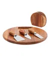 Tabletops Gallery Acacia Round Serving Board 5-piece Set In Wood