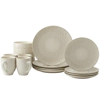 Tabletops Gallery Brielle Dinnerware Set - Service For 4 In White