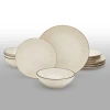 Tabletops Gallery Embossed Dinnerware  12pc Set In Ivory