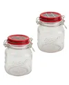 Tabletops Gallery Holiday Mason Jars, Set Of 2 In Multi