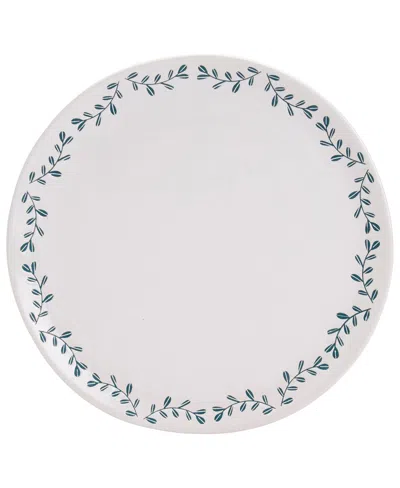 Tabletops Gallery Winter Forest Dinner Plates, Set Of 4 In White