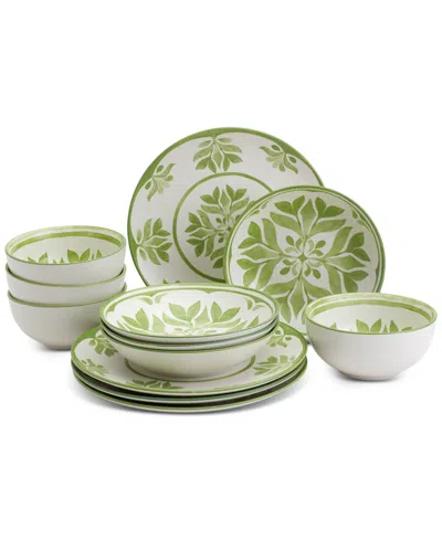 Tabletops Unlimited Bristol Green 12 Pc. Dinnerware Set, Service For 4
