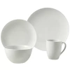 Tabletops Unlimited Coupe Adams 16-pc. Ceramic Dinnerware Set In White