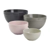 Tabletops Unlimited Gallery Hobnail 4-pc. Prep Bowl In Gray