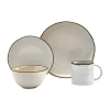 Tabletops Unlimited Geneva 16-pc. Stoneware Dinnerware Set In Sand