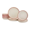 Tabletops Unlimited Hanover Berry 12-pc. Stoneware Dinnerware Set In Red