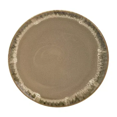 Tabletops Unlimited Tuscan Stoneware Dinner Plates In Gray