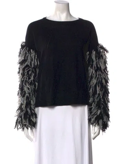 Pre-owned Tabula Rasa Scoop Neck Sweater In Black