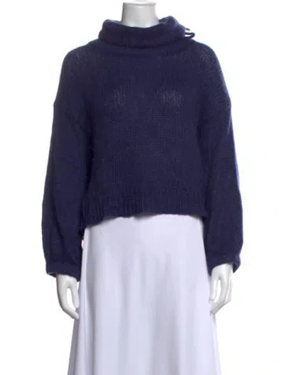 Pre-owned Tabula Rasa Turtleneck Sweater In Blue