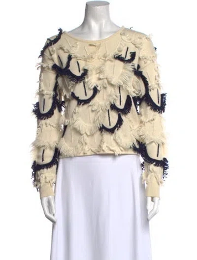 Pre-owned Tabula Rasa Wool Printed Sweater In Neutral