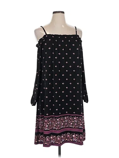 Pre-owned Tacera Casual Dress In Black