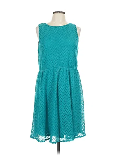 Pre-owned Tacera Casual Dress In Blue