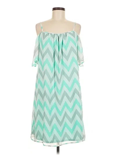 Pre-owned Tacera Casual Dress In Blue