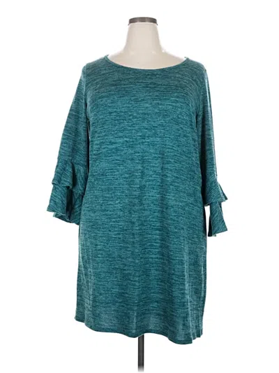 Pre-owned Tacera Casual Dress In Blue