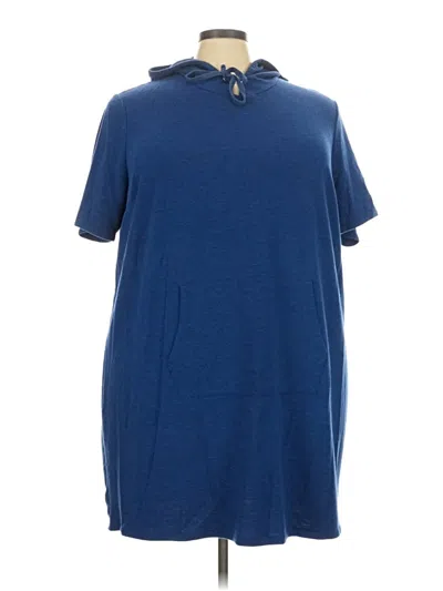 Pre-owned Tacera Casual Dress In Blue