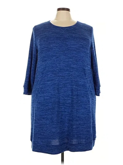 Pre-owned Tacera Casual Dress In Blue