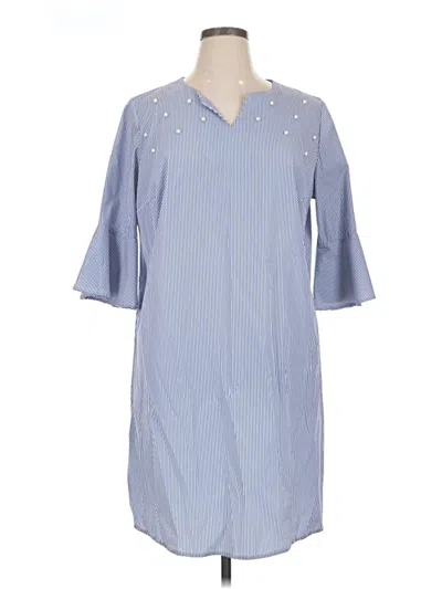 Pre-owned Tacera Casual Dress In Blue