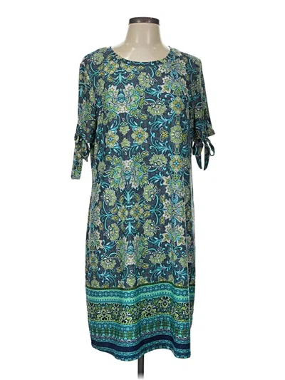 Pre-owned Tacera Casual Dress In Blue