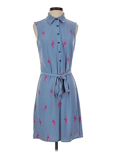 Pre-owned Tacera Casual Dress In Blue
