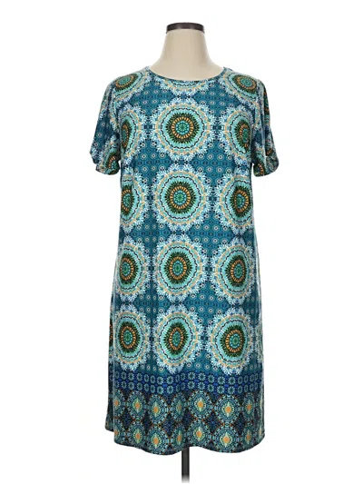 Pre-owned Tacera Casual Dress In Blue