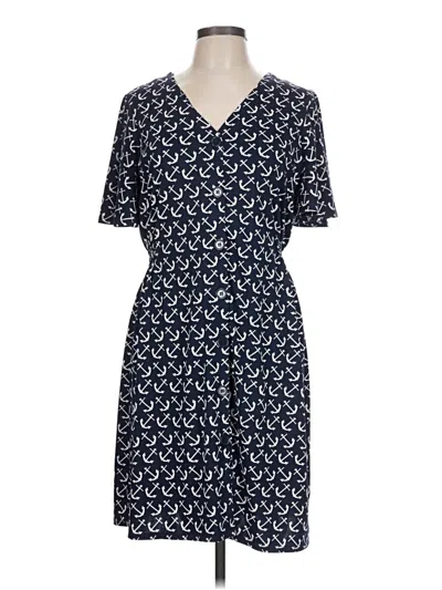 Pre-owned Tacera Casual Dress In Blue