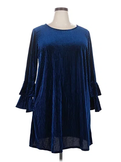 Pre-owned Tacera Casual Dress In Blue