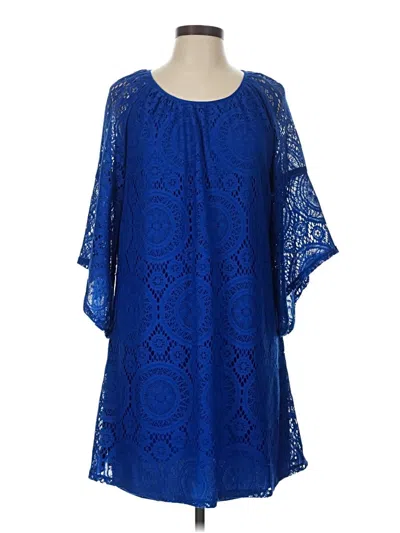 Pre-owned Tacera Casual Dress In Blue