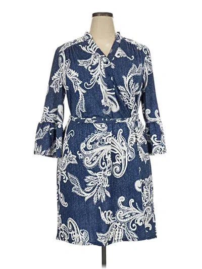 Pre-owned Tacera Casual Dress In Blue