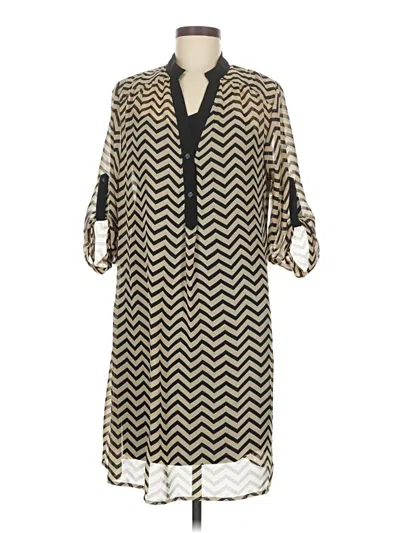 Pre-owned Tacera Casual Dress In Brown