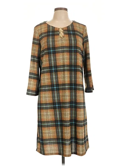 Pre-owned Tacera Casual Dress In Brown