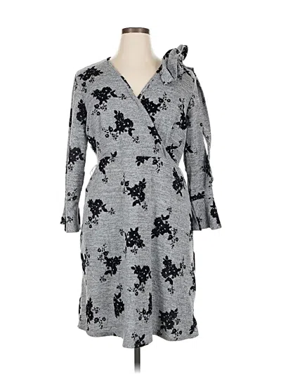 Pre-owned Tacera Casual Dress In Gray