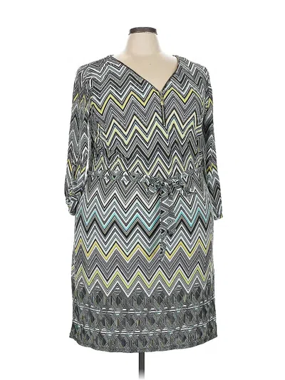 Pre-owned Tacera Casual Dress In Gray