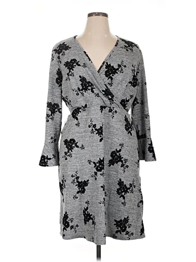 Pre-owned Tacera Casual Dress In Gray