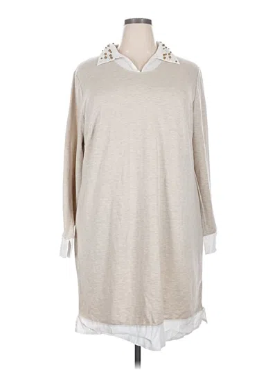 Pre-owned Tacera Casual Dress In Gray